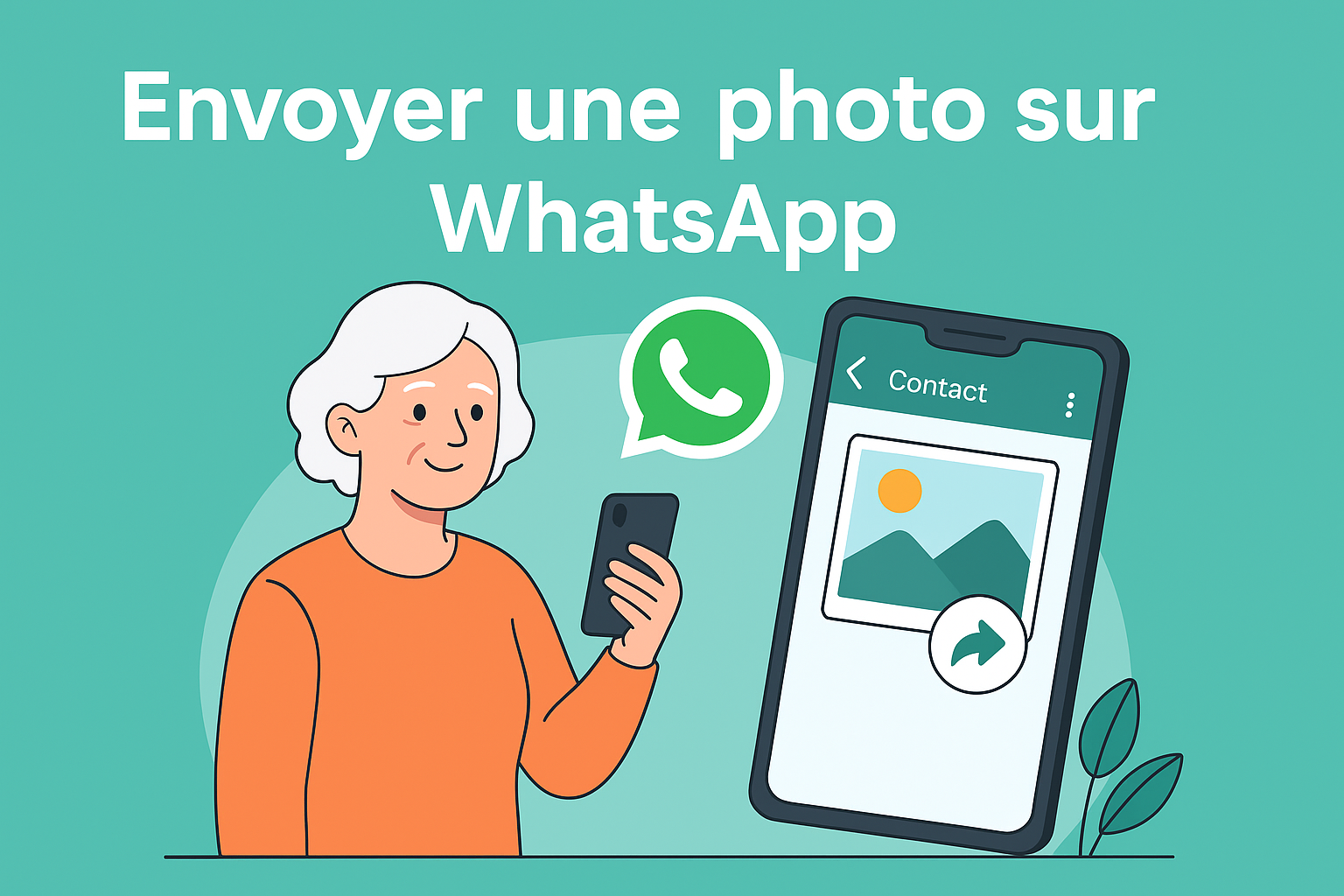Envoyer une photo avec WhatsApp